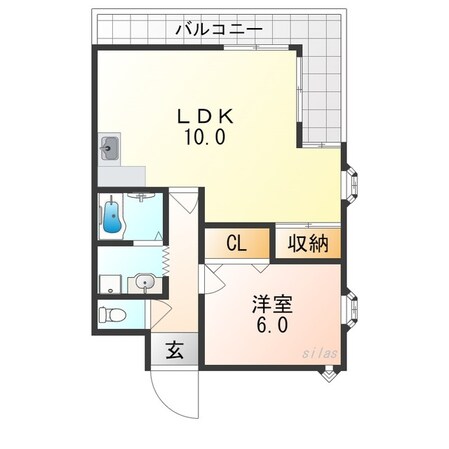 住ノ江駅 徒歩8分 2階の物件間取画像